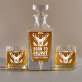 Born to hunt - Skleněná karafa na whisky + sklenice Born to hunt - Skleněná karafa na whisky + sklenice