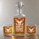 Born to hunt - Skleněná karafa na whisky + sklenice