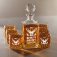 Born to hunt - Skleněná karafa na whisky + sklenice