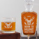Born to hunt - Skleněná karafa na whisky + sklenice