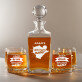Brown Water - Skleněná karafa na whisky + sklenice