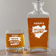 Brown Water - Skleněná karafa na whisky + sklenice