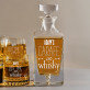 Carafe of whisky - Skleněná karafa na whisky + sklenice