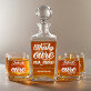 Cure - Skleněná karafa na whisky + sklenice