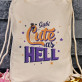 Cute as hell - Bavlněný batoh na záda