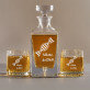 Do DNA - Skleněná karafa na whisky + sklenice