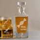 Do DNA - Skleněná karafa na whisky + sklenice