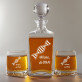 Do DNA - Skleněná karafa na whisky + sklenice