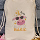 Don`t be basic - Bavlněný batoh na záda