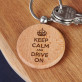 Drive on - Dřevěná klíčenka