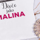 Děvče jako malina - Tričko dámské s potiskem