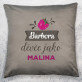 Děvče jako malina - Polštář dekorační