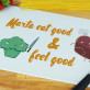 Eat good & feel good - Skleněné prkénko