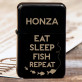 Eat, sleep, fish - Zapalovač s gravírováním