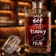 Personalizovaná Karafa Na Whisky Pro Milovníka Psů Dárek Pro Muže: Můj Šéf Má Čtyři Tlapky
