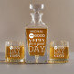 Good Day - Skleněná karafa na whisky + sklenice