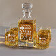 Good Day - Skleněná karafa na whisky + sklenice
