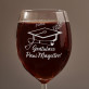 Gratulace, Paní Magistro - Gravírovaná sklenice na víno