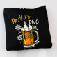 Ho ho ho na pivo - Černá pánská mikina