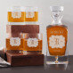 Iniciála - Skleněná karafa na whisky + sklenice Iniciála - Skleněná karafa na whisky + sklenice