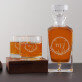 Iniciály 2 - Skleněná karafa na whisky + sklenice