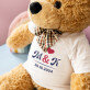Iniciály + datum - Medvídek 90 cm