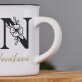 Iniciály jméno a přijmení floral - Keramický hrnek