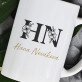 Iniciály jméno a přijmení floral - Hrnek s potiskem
