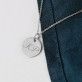 Iniciály - Maminka - Stříbrný náhrdelník s kulatým přívěskem