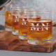 Iniciály jméno a přijmení - Sklenice na whisky Iniciály jméno a přijmení - Sklenice na whisky