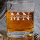 Iniciály jméno a přijmení - Sklenice na whisky Iniciály jméno a přijmení - Sklenice na whisky