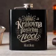 Placatka S Gravírováním Na Rozlučku Se Svobodou Pro Nevěstu Dárek Pro Ženu: Královna Poslední Noci Placatka S Gravírováním Na Rozlučku Se Svobodou Pro Nevěstu Dárek Pro Ženu: Královna Poslední Noci