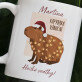 kapybara vánoční - Hrnek s potiskem