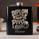 Placatka S Gravírováním K Ukončení Školy Dárek Pro Muže: Diplom V Kapse, Pivo V