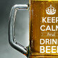 Keep Calm And Drink Beer - Krýgl s gravírováním