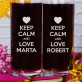 Keep calm and Love me - Nápojová sada Sex On The Beach