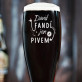 Fandí jen z pivem – Gravírovaná Sklenice na pivo