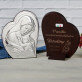 první sv. přijímání - Panna Maria - Střibrný obrázek s gravírováním