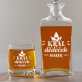 Král dědeček - Skleněná karafa na whisky + sklenice