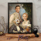 Královský pár s mazlíčkem - Královský portrét