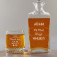Magic Whisky - Skleněná karafa na whisky + sklenice