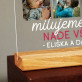 Mami, milujeme Tě nade vše - Tisk na akrylovém skle se stojanem