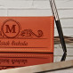 Monogram jméno a příjmení - Pero Parker v koženém pouzdře