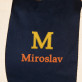 Monogram jména - Tmavě modrá sportovní taška