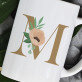 Monogram květiny - Hrnek s potiskem
