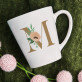 Monogram květiny - Hrnek s potiskem