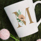Monogram květiny - Hrnek s potiskem