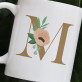 Monogram květiny - Hrnek s potiskem