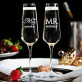 Mr&Mrs - Dvě gravírované sklenice na šampaňské