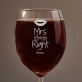 Mrs. Always Right - Gravírovaná sklenice na víno